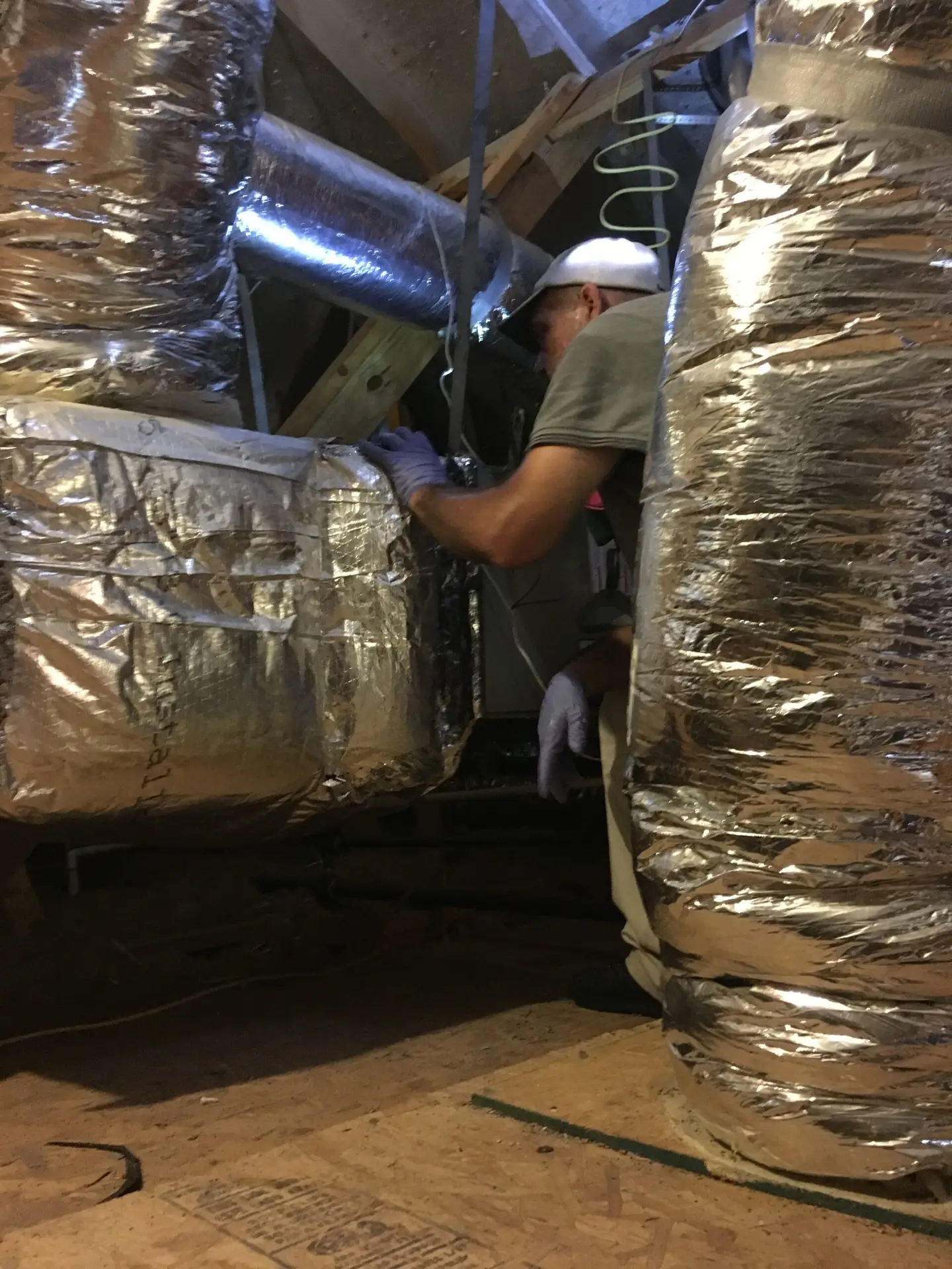 Dallas Air Duct & Dryer Vent Cleaning inspection showing contamination on an air register