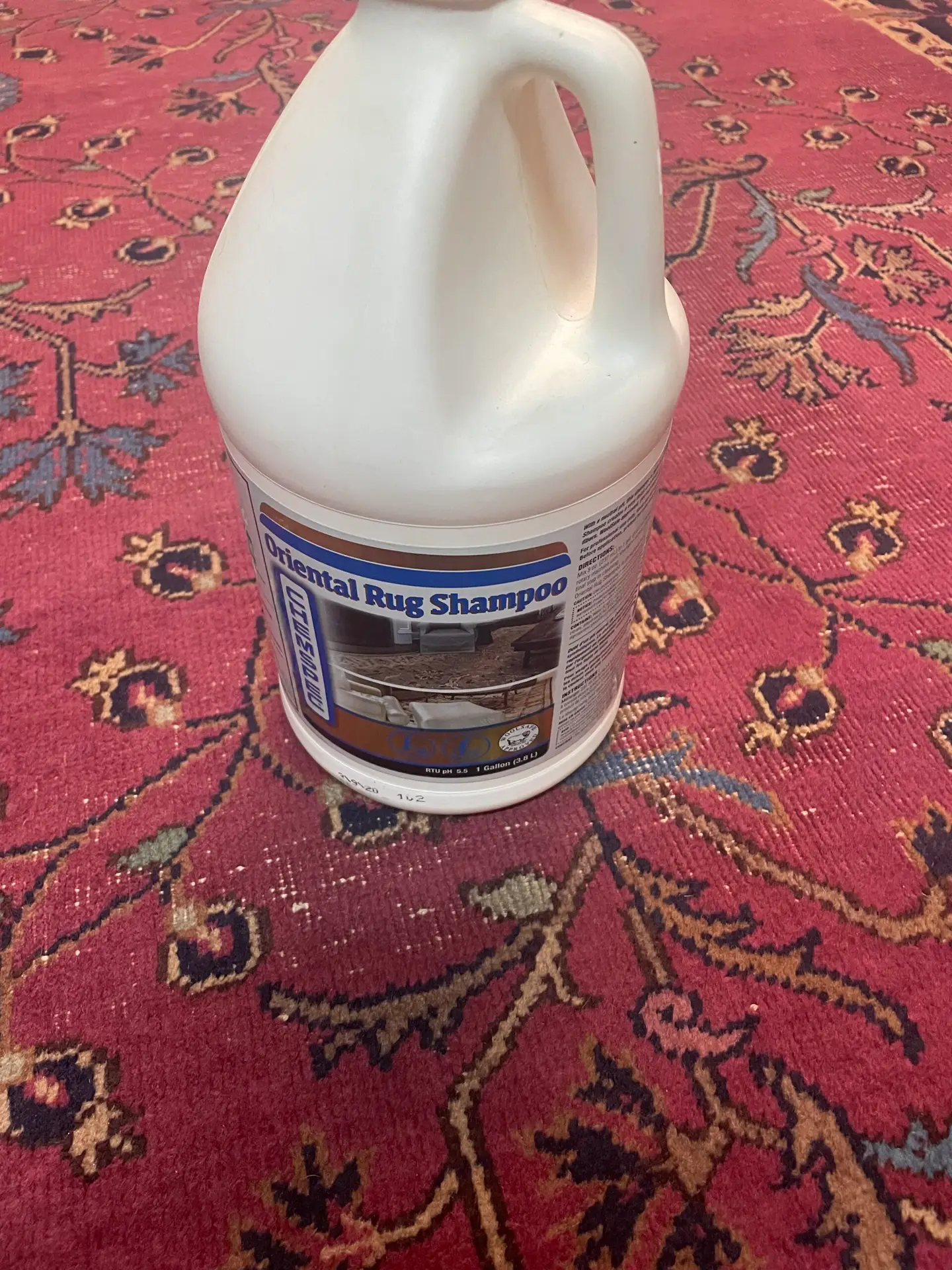 Premium Oriental Rug Shampoo used for Dallas area rug cleaning of wool and silk