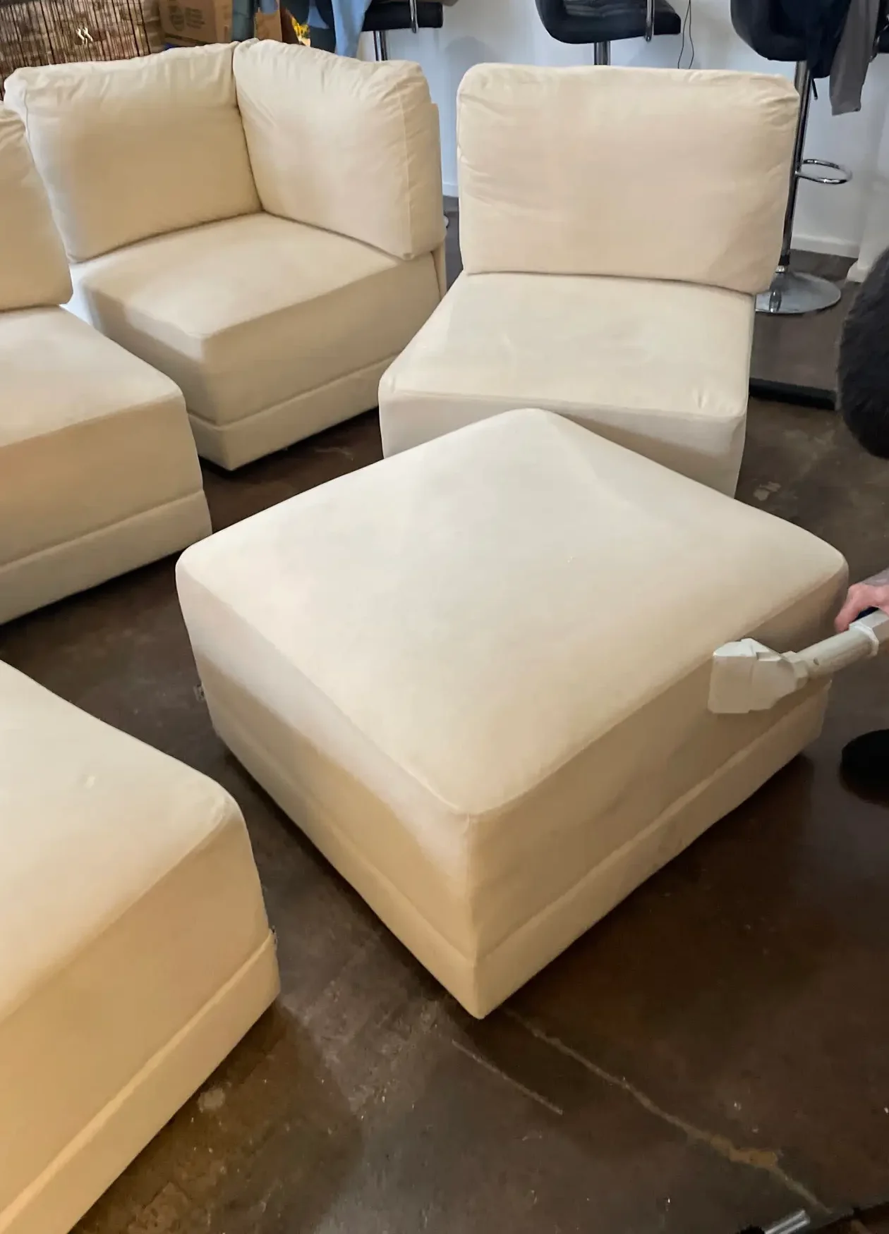 Oversized multi-piece sectional cleaning