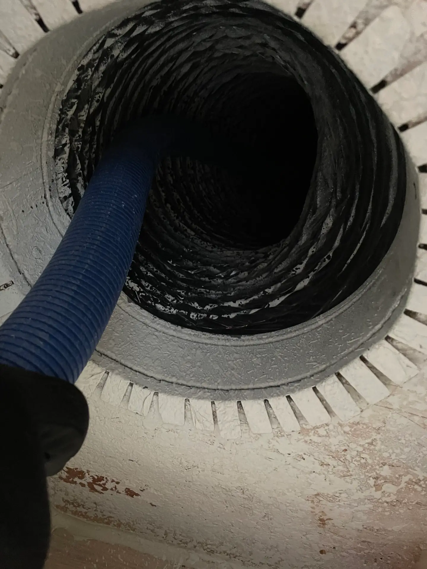 Air duct cleaning setup