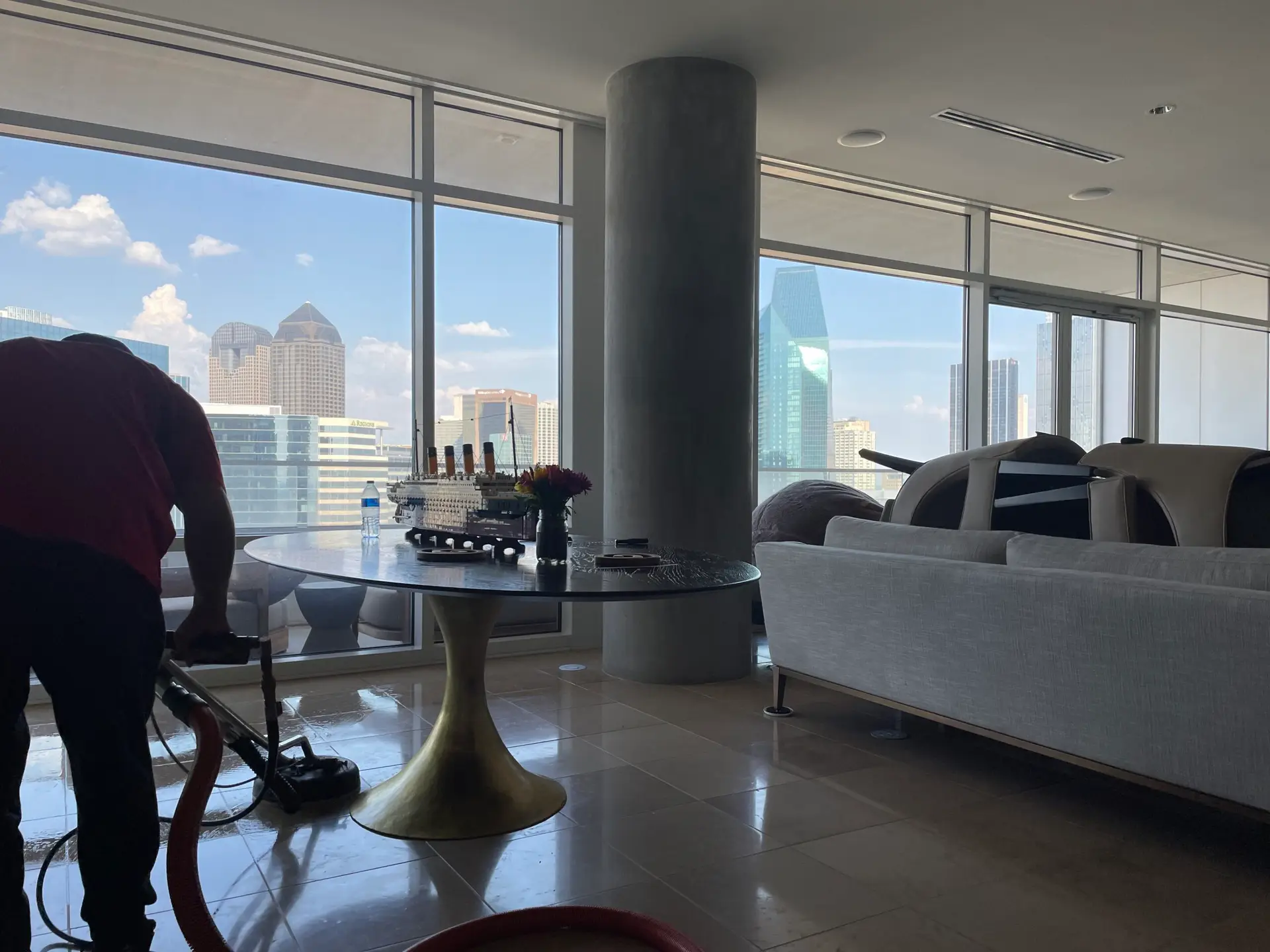Dallas tile & floor cleaning service with rotary extraction