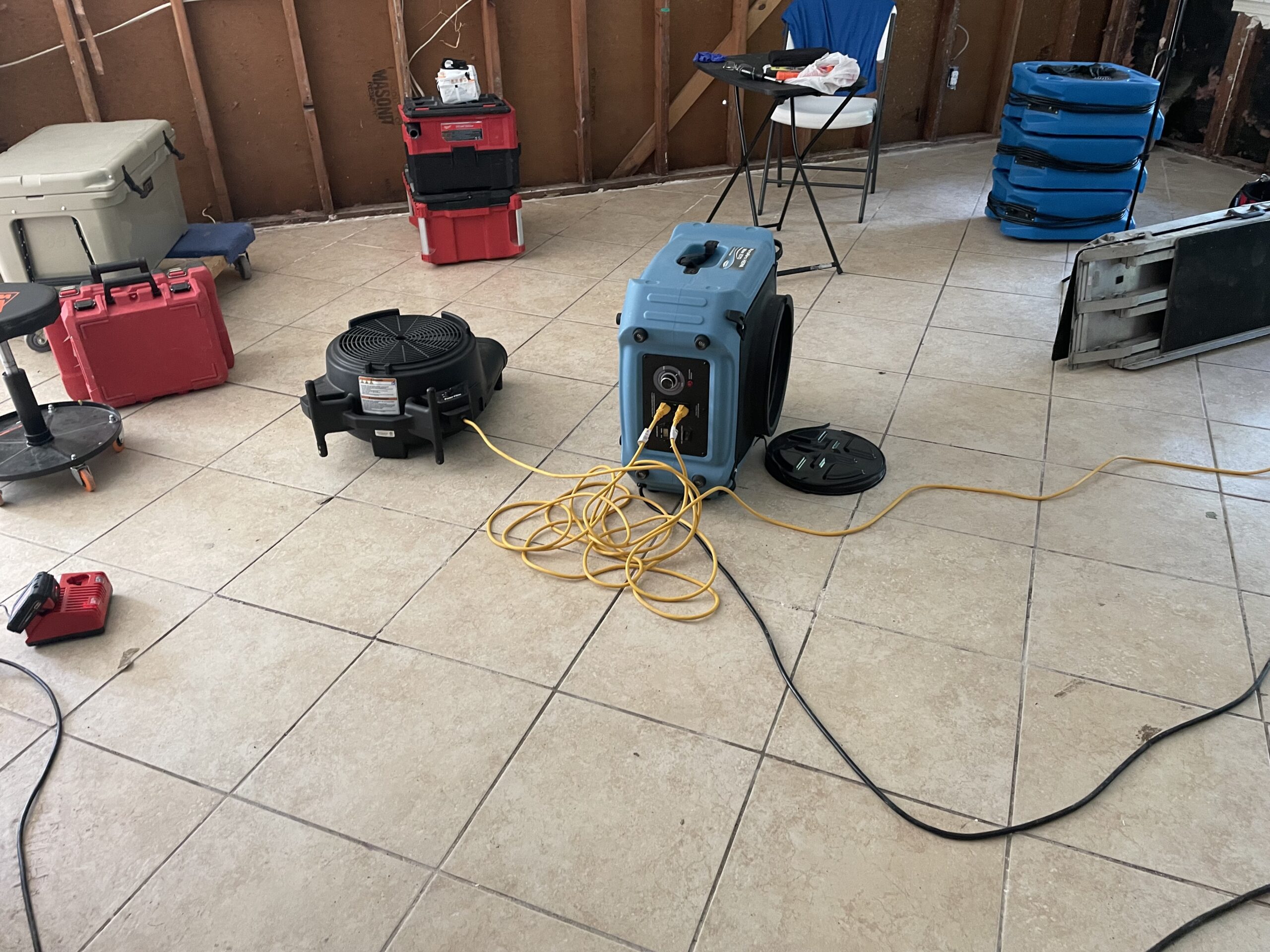 HEPA air filtration used during Dallas odor removal