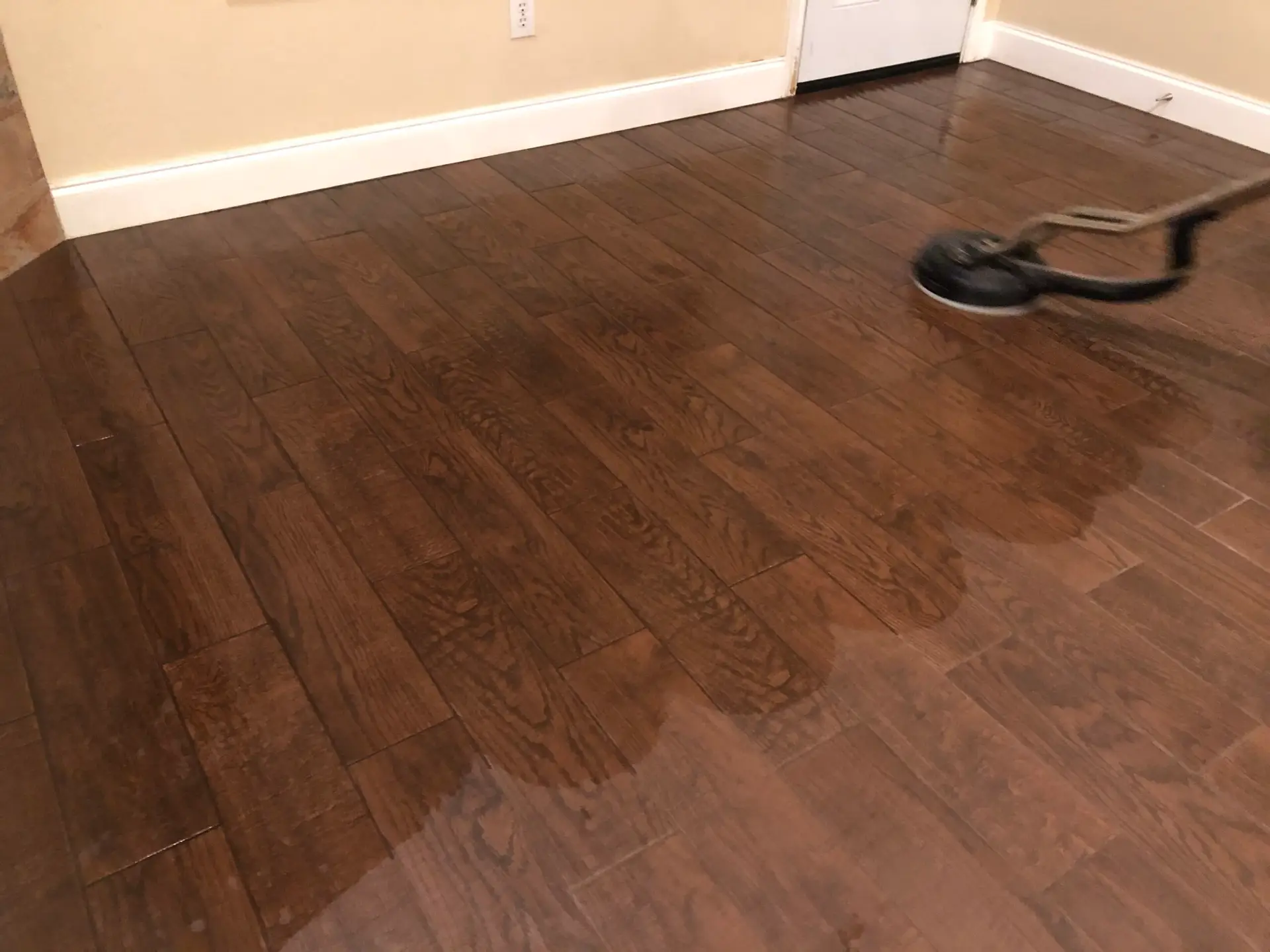 Hard surface cleaning on Dallas vinyl plank